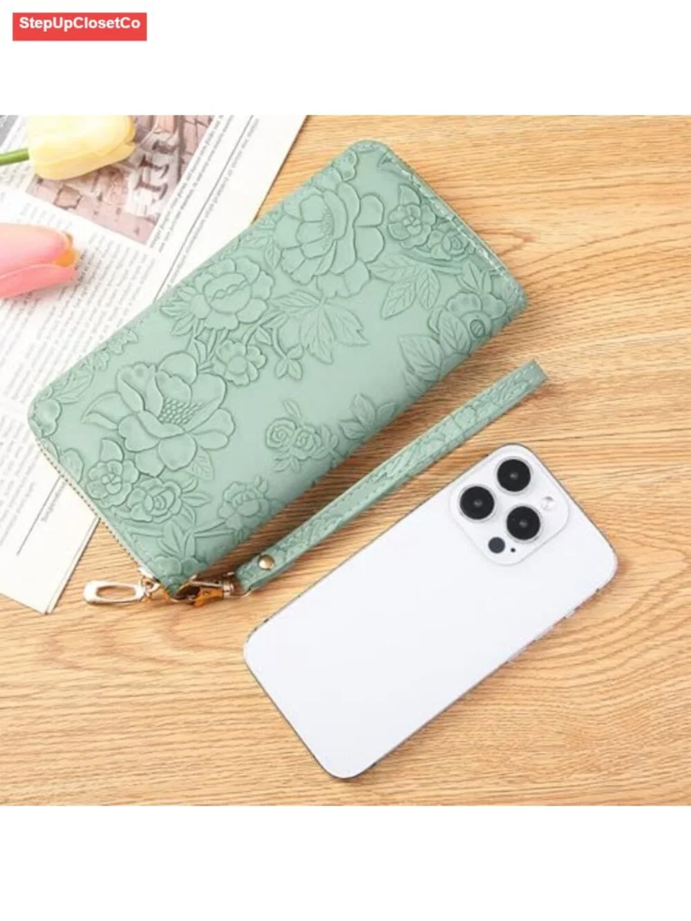 N/A floral embossed
